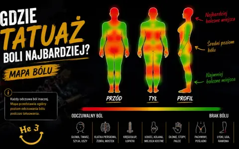 Mapa bólu tatuażu: kręgosłup i żebra to najbardziej bolesne miejsca. Sprawdź, czy tatuaż na kręgosłupie boli mocno.