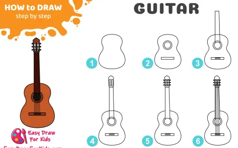 Gitarre zeichnen: Einfache Schritte für Anfänger & coole Designs