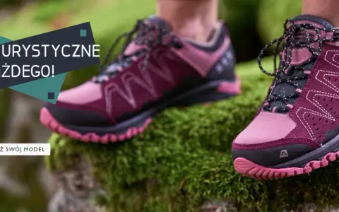 Buty turystyczne dla każdego! Idealne buty w góry latem, zapewniające komfort i stabilność na szlaku.