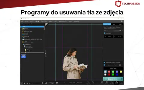 Program do usuwania tła ze zdjęcia PhotoScape X z kobietą czytającą książkę.