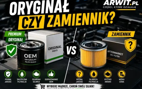 Oryginalny czy zamiennik? Porównanie filtrów oleju. Dowiedz się, jak przefiltrować olej silnikowy, wybierając mądrze.