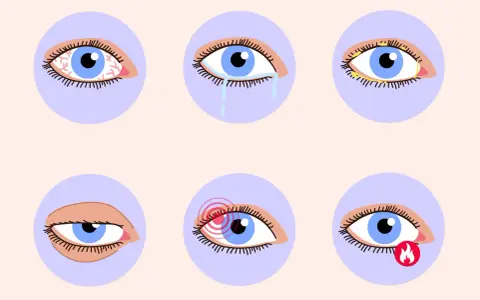 Augenprobleme wie Rötung, Tränenfluss, Verkrustung, Schmerz und Brennen können auf trockene Augen und Vitaminmangel hindeuten.