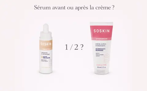 Sérum SOSKIN avant ou après la crème ? Découvrez le bon ordre pour votre routine.