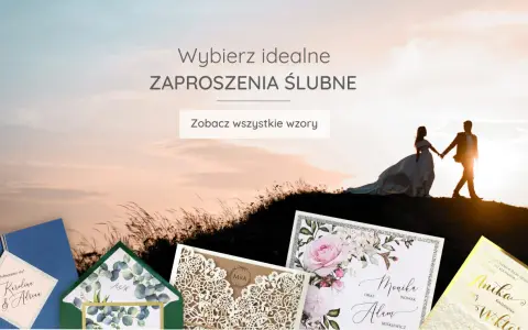Piktogramy ślubne na zaproszeniach: od eleganckich z kwiatami po rustykalne z liśćmi. Wybierz idealne zaproszenia ślubne dla siebie.