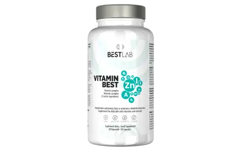 Suplement diety Vitamin Best z cynkiem i witaminami, pomocny w walce z niedoborem witaminy D3.