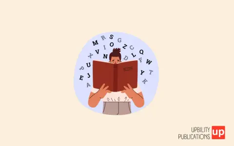 Niño leyendo un libro rodeado de letras, una guía visual para como enseñar a leer a un niño con dislexia.