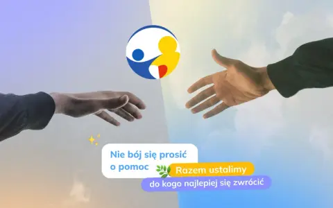 Dwie dłonie wyciągnięte ku sobie, symbolizujące pomoc. Czy psycholog to lekarz? Razem ustalimy, do kogo najlepiej się zwrócić.