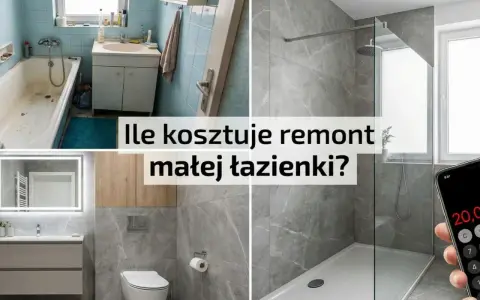 Przed i po remoncie małej łazienki. Zobacz, ile za remont małej łazienki zapłacisz, porównując stare i nowe wnętrze.