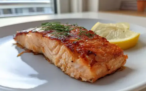 Saftig lax i airfryer, perfekt tillagad med dill och citron. Enkel och god middag!