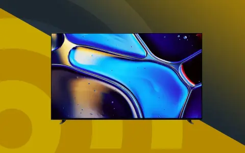 Modern TV med abstrakt bakgrund. Perfekt för att koppla datorn till TV:n för en bioupplevelse.