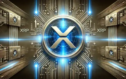 Centralny symbol XRP otoczony futurystyczną elektroniką. Dowiedz się, jak kupić XRP i dołącz do rewolucji kryptowalut.