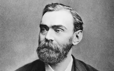 Porträtt av Alfred Nobel, svensk uppfinnare och kemist. Visste du alfred nobel fakta om hans uppfinningar?