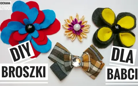 Jak zrobić broszkę? Zobacz DIY z kolorowych filców i wstążek. Idealne dla babci!