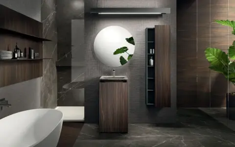 Baños gris y madera: el secreto para un diseño moderno y acogedor