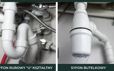 Porównanie: syfon rurowy "U" kształtny i syfon butelkowy. Który wybrać?