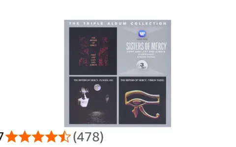 Kolekcja 3 CD "The Sisters of Mercy" zawiera albumy "First and Last and Always", "Floodland" i "Vision Thing".