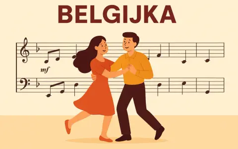 Para nauczyć się belgijki, wystarczy podążać za rytmem nut.