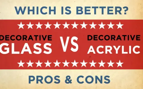 Decorative glass vs. acrylic pros & cons. Discover the acrylic advantages for your next project.