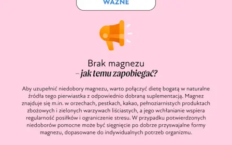 Brak magnezu objawy i jak mu zapobiegać. Informacje o naturalnych źródłach magnezu i suplementacji.