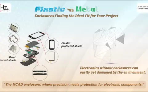 Comparing plastic vs metal enclosures for electronics. Explores protective shields and the importance of enclosures for safeguarding components.