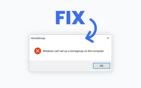 Fehlermeldung: Windows kann keine Arbeitsgruppe einrichten. Ein FIX ist nötig.