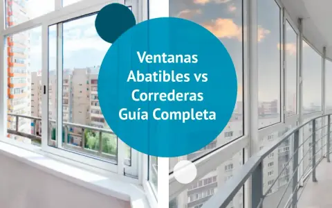 Ventanas abatibles vs correderas: una guía completa. La imagen muestra un balcón con ventanas correderas y una ventana practicable.