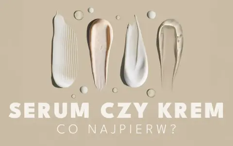 Smugi kremów i serum na beżowym tle. Czy na serum trzeba nakładać krem? Pytanie o kolejność aplikacji kosmetyków.