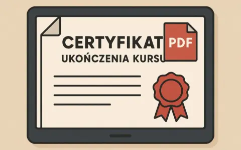 Certyfikat ukończenia kursu PDF. Zdobądź go dzięki darmowemu kursowi fotografii online i zdobądź certyfikat!