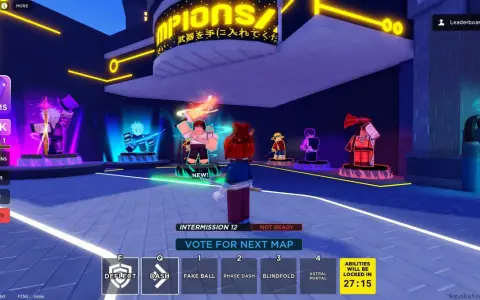 Jugadores en un lobby de Blox Fruits, listos para la acción. Se ven opciones para comprar gemas, espadas y ver el ranking. ¡Quizás pronto haya nuevos códigos de Blox Fruits!