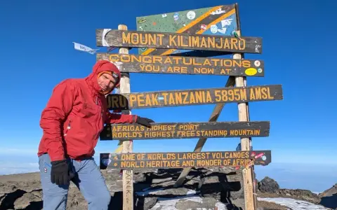 Szczyt Uhuru na Kilimandżaro, 5895 m n.p.m. Wyprawa na Kilimandżaro zakończona sukcesem!