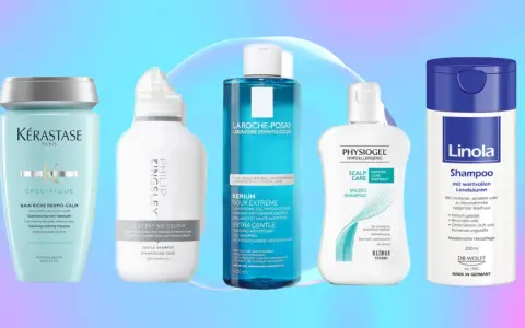 Kérastase, La Roche-Posay, Physiogel und Linola: eine Auswahl an Shampoos, die von Friseuren empfohlen werden, für verschiedene Bedürfnisse.