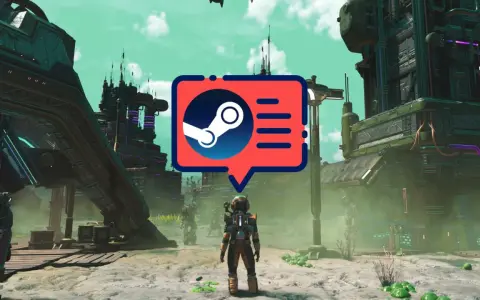 Astronauta frente a edificios futuristas, con un icono de Steam. Ideal para análisis juegos PC.