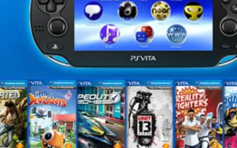 PS Vita con varios juegos como Little Deviants y Reality Fighters, mostrando algunos de los mejores juegos psvita.