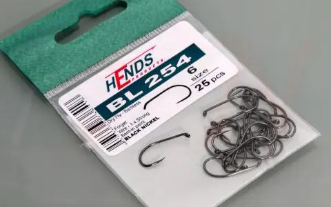 Haki Hends BL 254, rozmiar 6, 25 sztuk. Idealne do method feeder, mocne i bez zadziorów.