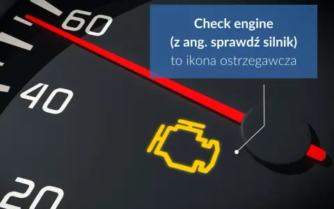 Żółta kontrolka silnika na desce rozdzielczej, która oznacza "Check engine", to sygnał, by sprawdzić jego stan.