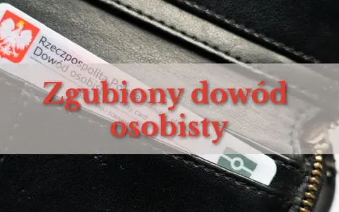 Fragment polskiego dowodu osobistego w czarnym portfelu.