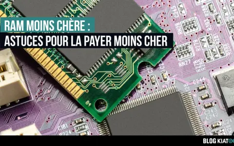 Carte mère avec des barrettes de RAM. Conseils pour choisir sa RAM et payer moins cher.