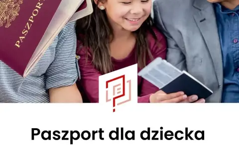 Rodzina z paszportem dla dziecka, gotowa na podróż.