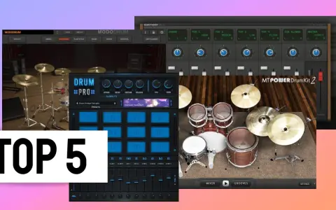 Top 5 darmowych wtyczek VST z perkusją: MODO DRUM, Drum PRO, MT POWER Drum Kit 2 i inne.