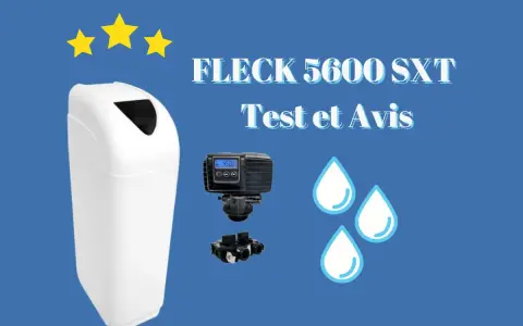 Test et avis sur le Fleck 5600 SXT, un adoucisseur d'eau pour une régénération manuelle efficace.