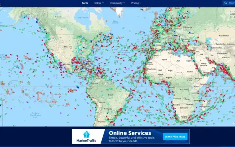 Trafic maritime France - Lire MarineTraffic sans erreur