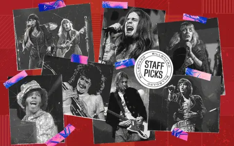 Iconos del rock en femenino y leyendas masculinas, un collage de momentos musicales.