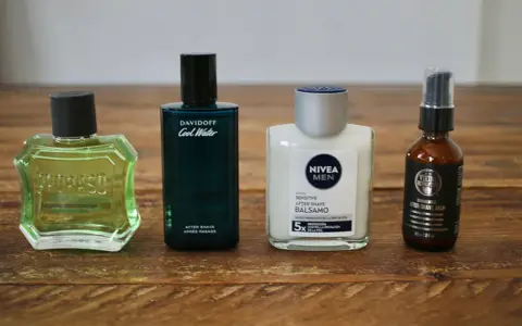 Cuatro lociones y bálsamos para después del afeitado, para que sirve el after shave: calmar la piel y prevenir irritaciones.