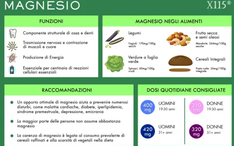 Alimenti ricchi di magnesio e potassio: legumi, verdure a foglia verde, frutta secca, semi oleosi e cereali integrali. Scopri le dosi consigliate.
