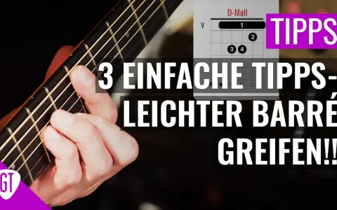 h-Moll Gitarre: Barré-Griff meistern & einfache Alternativen