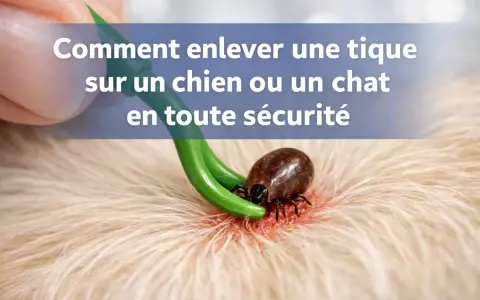 Un outil vert est utilisé pour enlever une tique sur la peau d'un chien. Apprenez comment enlever une tique sur un chien en toute sécurité.