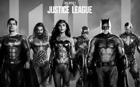 La Justice League di Zack Snyder: Superman, Aquaman, Wonder Woman, Flash, Batman e Cyborg pronti all'azione.
