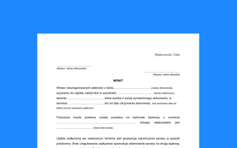 Wezwanie do zapłaty należności. Przypomnienie o płatności z tytułu nieuregulowanych zobowiązań.
