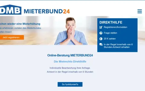 Mieterschutzbund Beratung ohne Mitgliedschaft: Juristen helfen bei Mieterhöhungen. Direkt zur Mietrechts-Direkthilfe.
