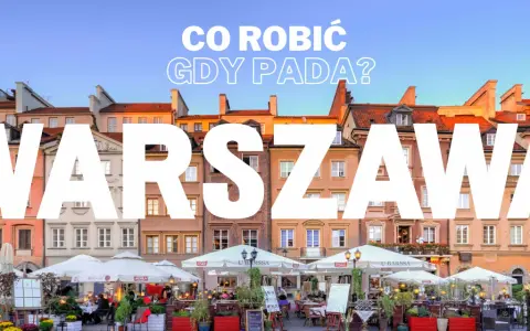 Warszawa: co robić w Warszawie, gdy pada? Urokliwy rynek z kawiarnianymi ogródkami i kamienicami.